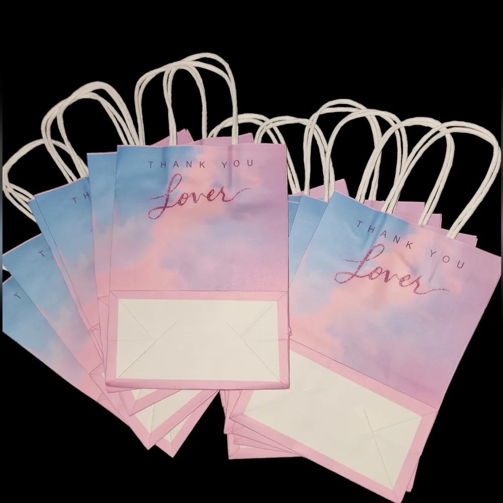 12pk Taylor Swift Lover Gift Bags. Thick and Strong Materials. Lover Theme - Picture 6 of 6